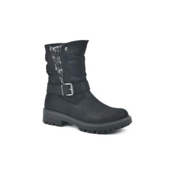 #45 Cliffs by White Mountain Women's Mingle Mid Shaft Boots - Black 7 - Picture 1 of 1